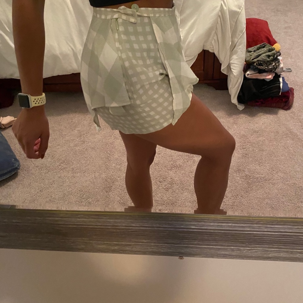 Green Gingham Skort - image 3